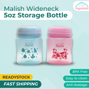 Malish Wideneck Milk Storage Bottle 5oz [4 pcs]