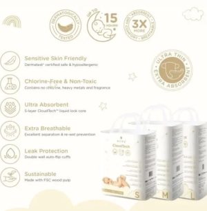 Arley CloudTech Diapers For BabyTape/Pants (S/M/L)