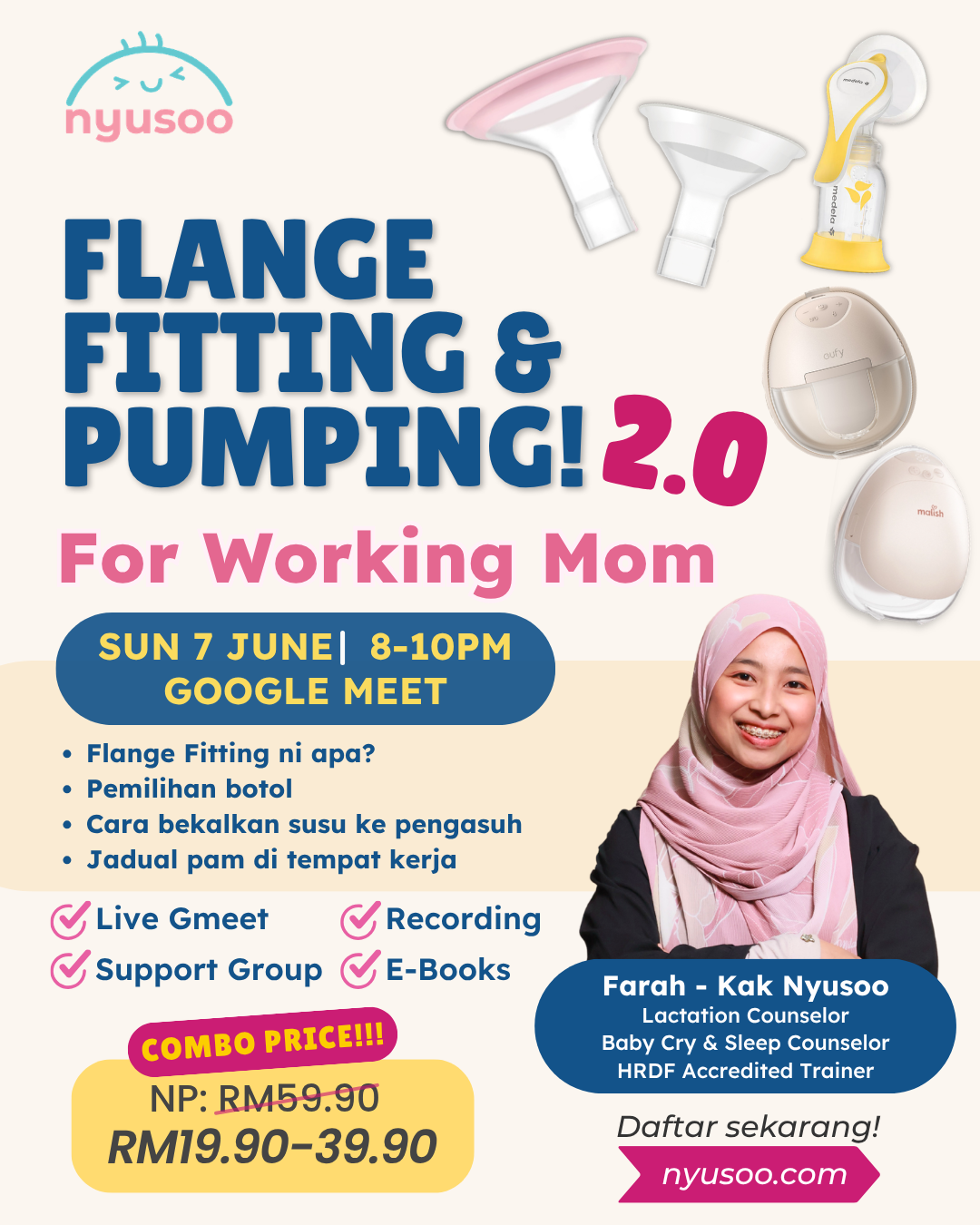 Flange Fitting & Pumping Class for Working Mom 2.0