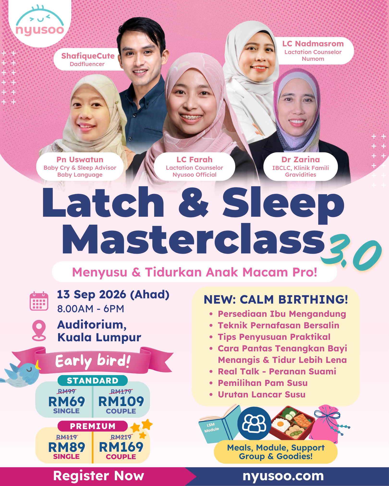 Latch & Sleep Masterclass 3.0 (Seminar Penyusuan)